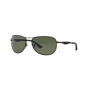 New Ray-Ban RB3519 006/9a Sunglasses Matte Black With Green Lenses 59-15 135